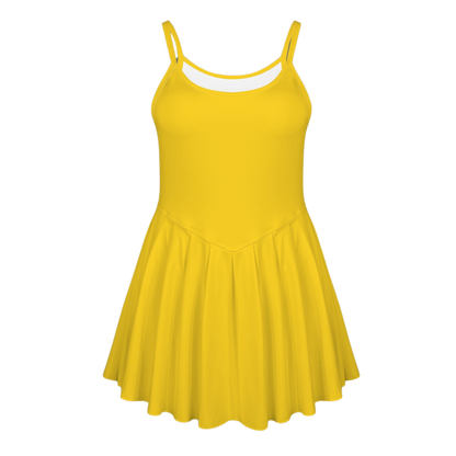 Pluto Yellow Pleat Skirt Active Dress