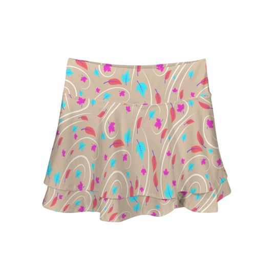 Pocahontas Ruffle Active Skort