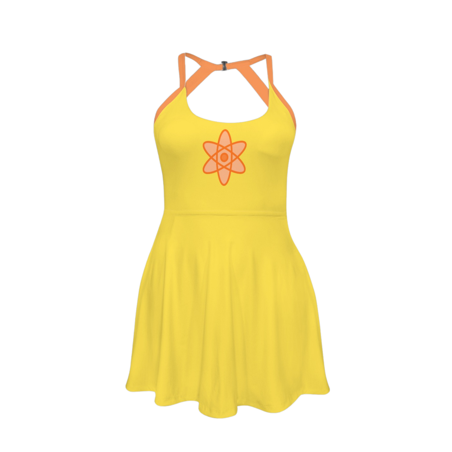 Power Singer Open Back Flare Skirt Active Dress