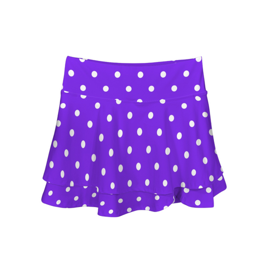 Minnie Dots Ruffle Active Skort