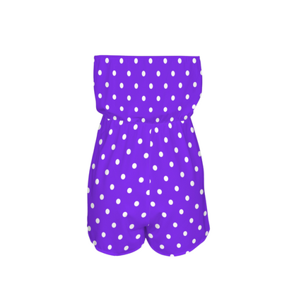 Minnie Dots Strapless Romper