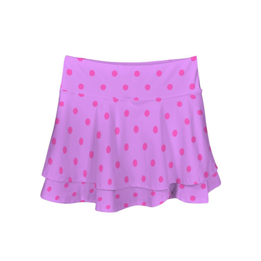 Minnie Dots Ruffle Active Skort