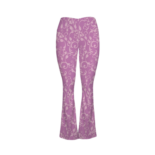 Rapunzel Purple Swirl Flare Yoga Pants