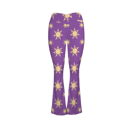 Rapunzel Violet Sun Flare Yoga Pants