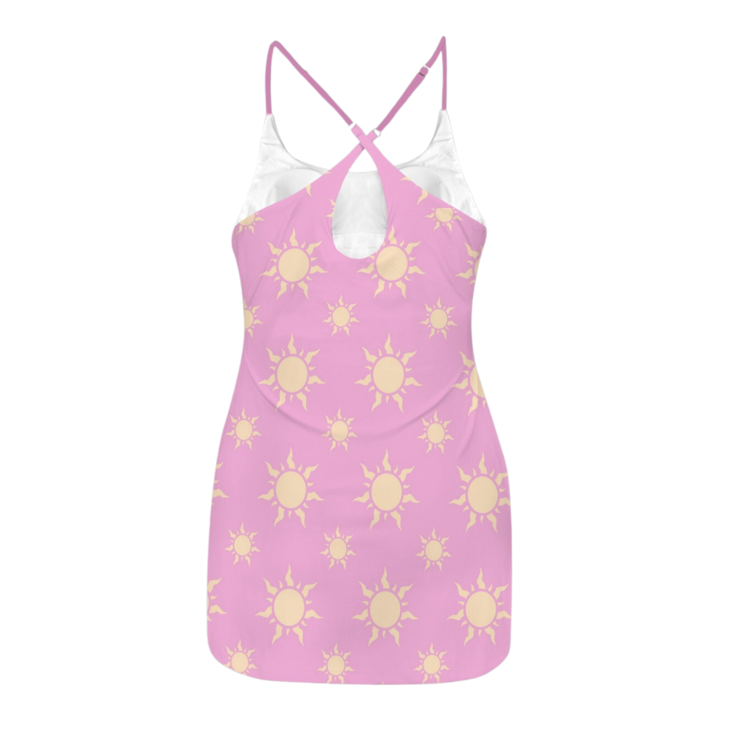 Rapunzel Lilac Suns Criss Cross Back Active Dress