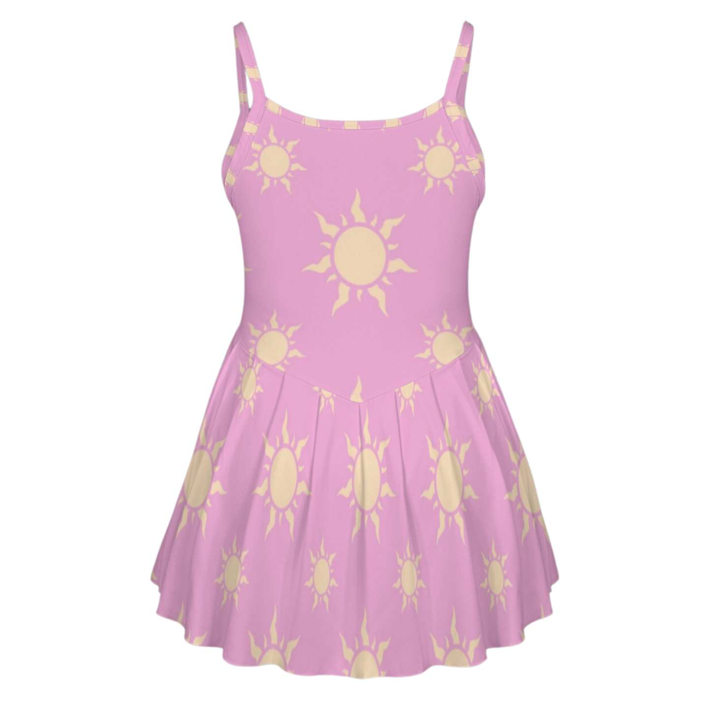 Rapunzel Lilac Suns Pleat Skirt Active Dress