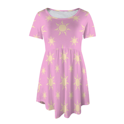 Rapunzel Lilac Suns Tee Shirt Dress