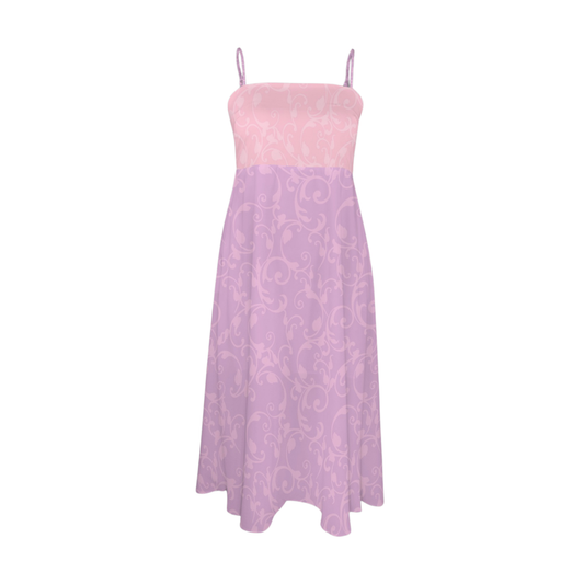Princess Swirl Print Midi Doll Dress