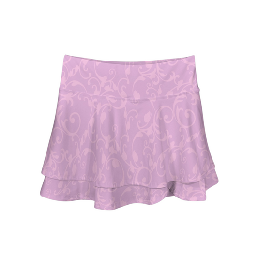 Rapunzel Swirl Ruffle Active Skort