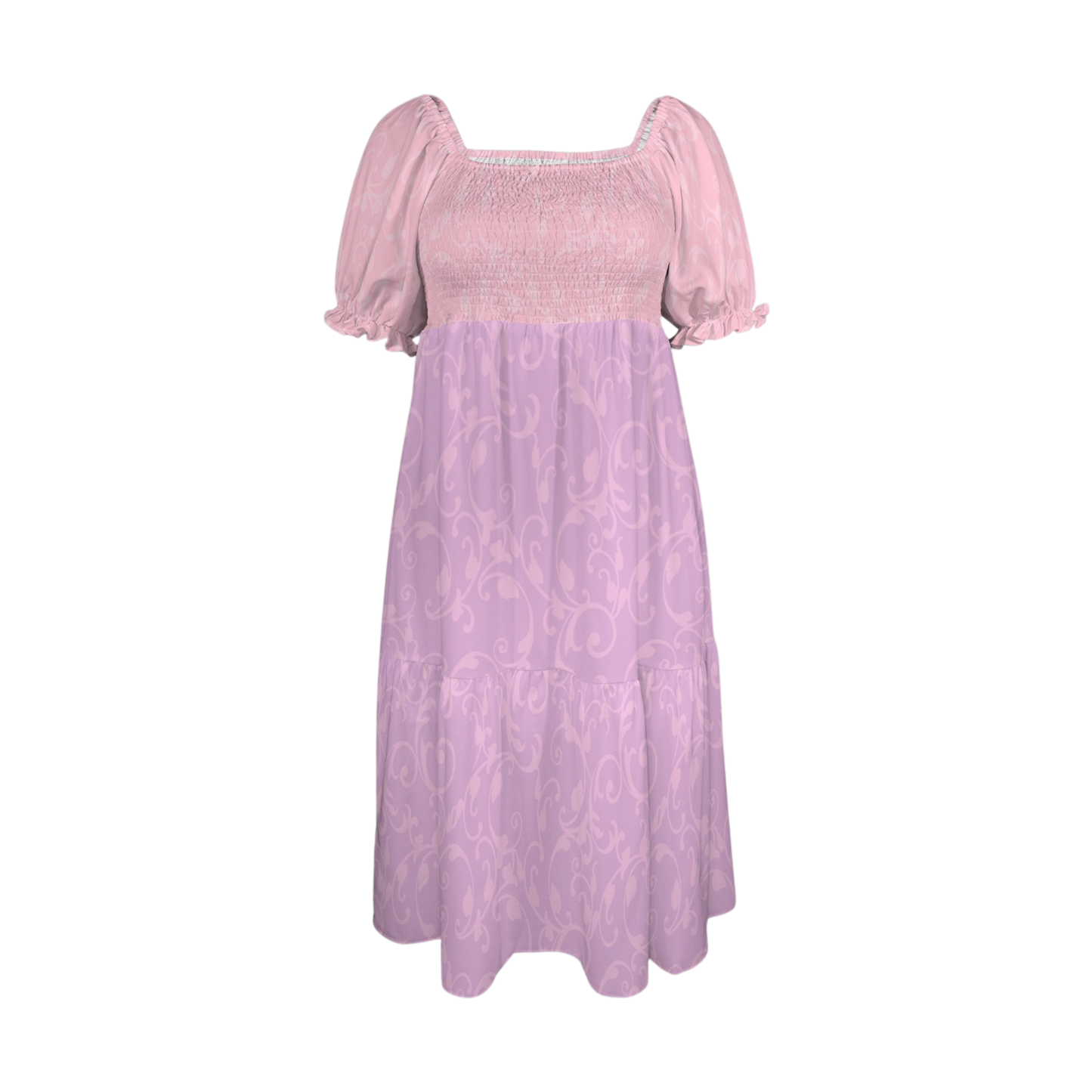 Princess Swirl Print Fairytale Dress