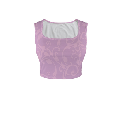 Rapunzel Swirl Square Neck Crop Top