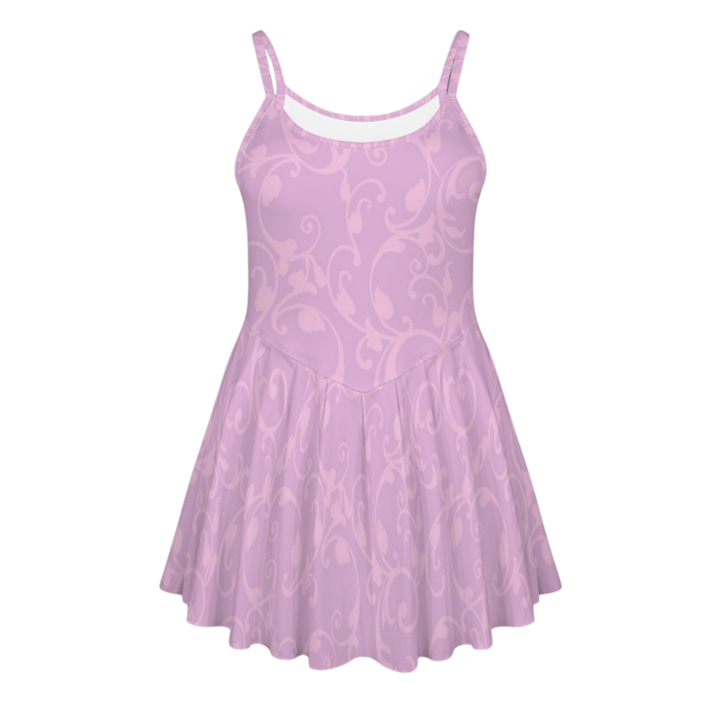 Rapunzel Swirl Pleat Skirt Active Dress