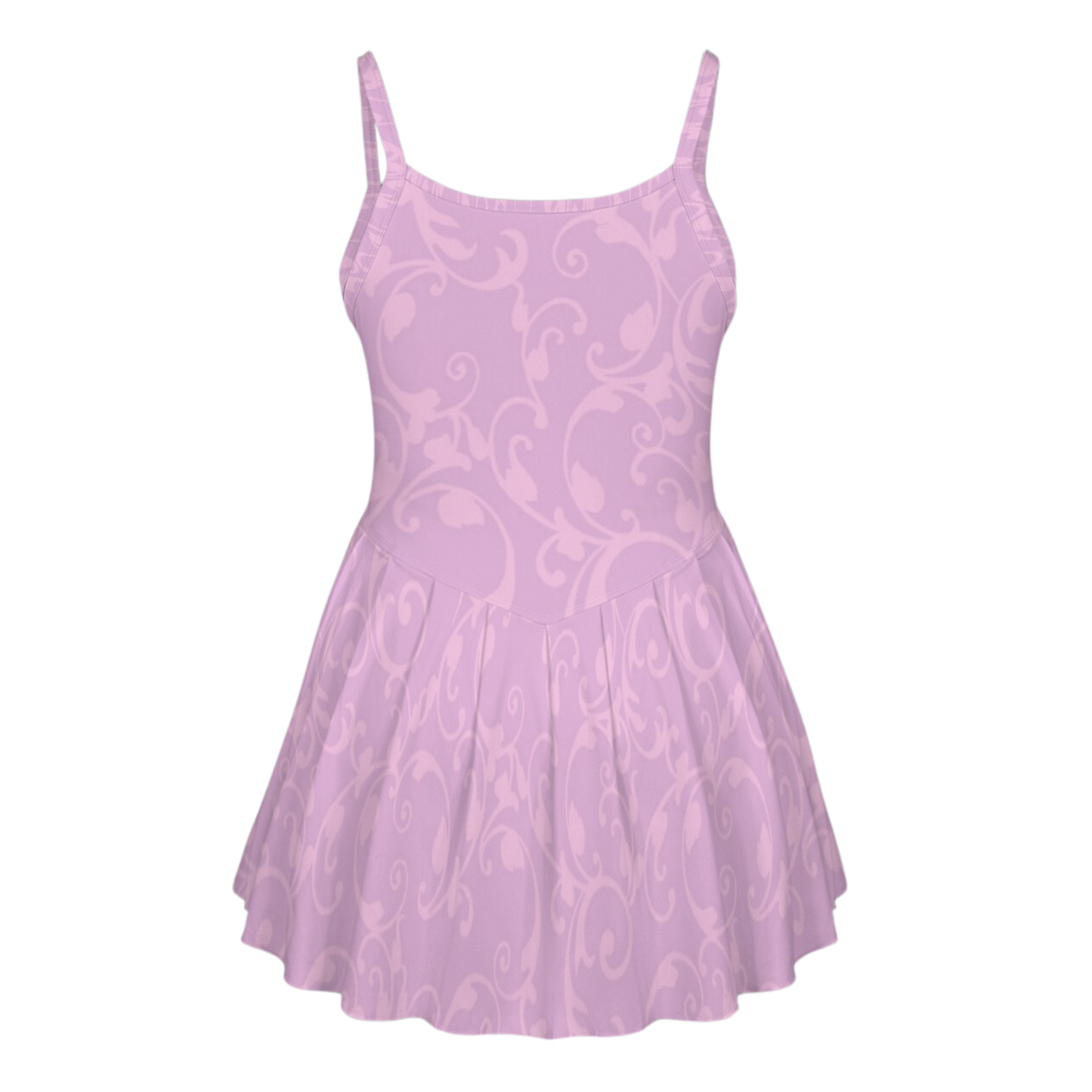 Rapunzel Swirl Pleat Skirt Active Dress