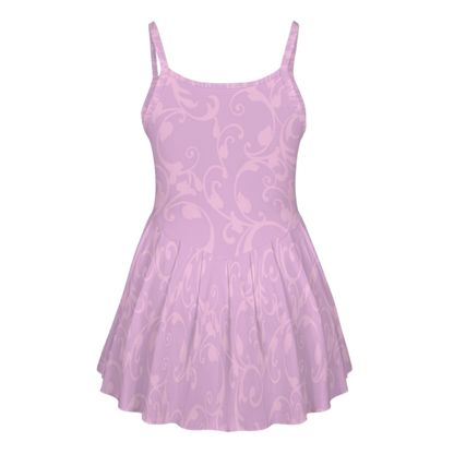 Rapunzel Swirl Pleat Skirt Active Dress