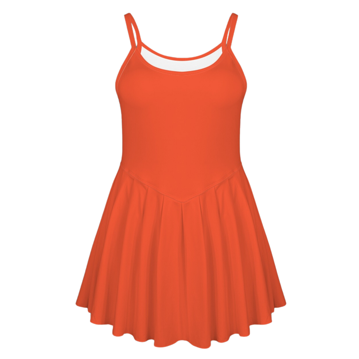 Panda Red Pleat Skirt Active Dress