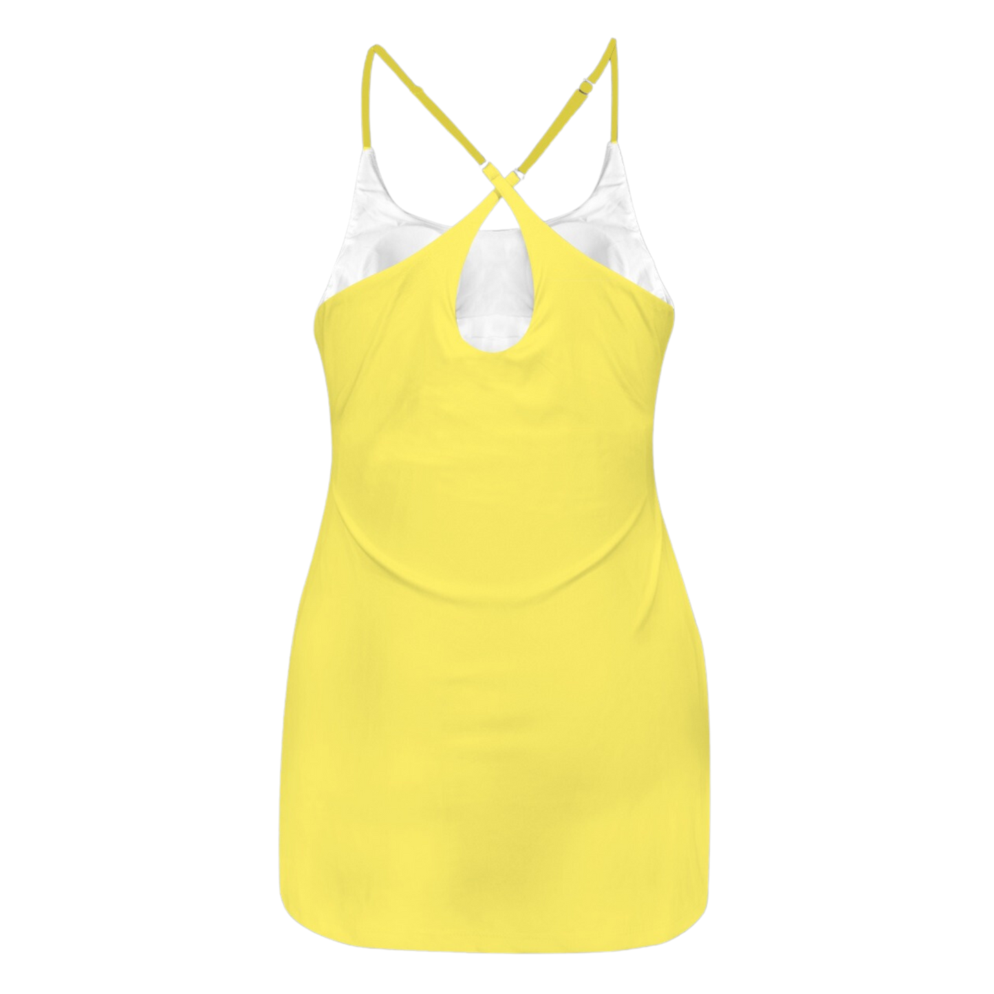 Belle Yellow Criss Cross Back Active Dress