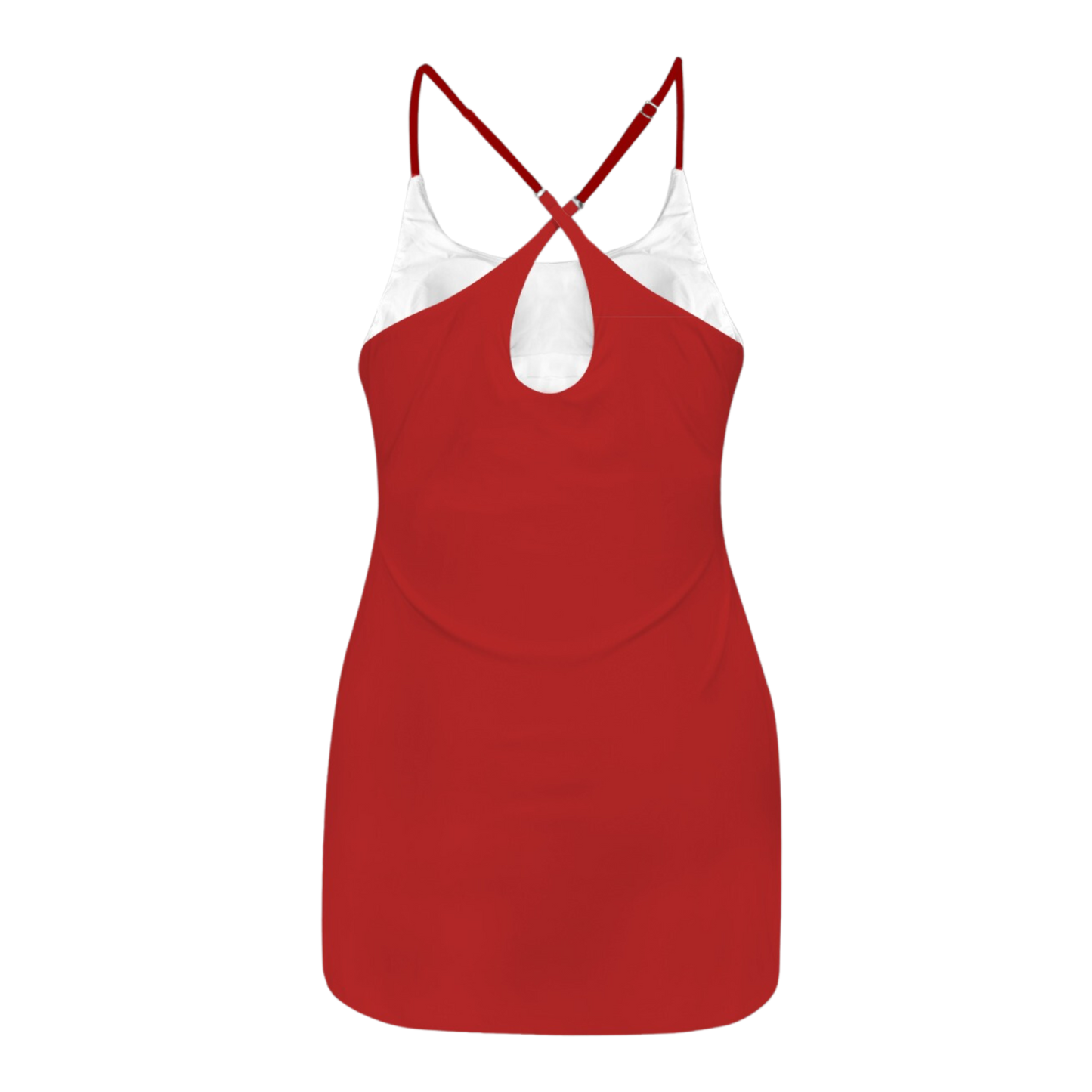 Royal Red Criss Cross Back Active Dress