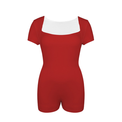 Royal Red Onez Tee Active Romper