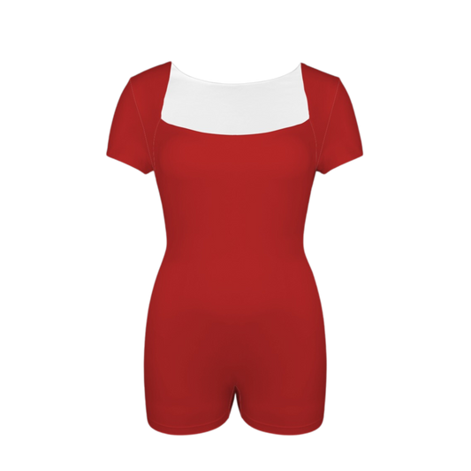 Royal Red Onez Tee Active Romper