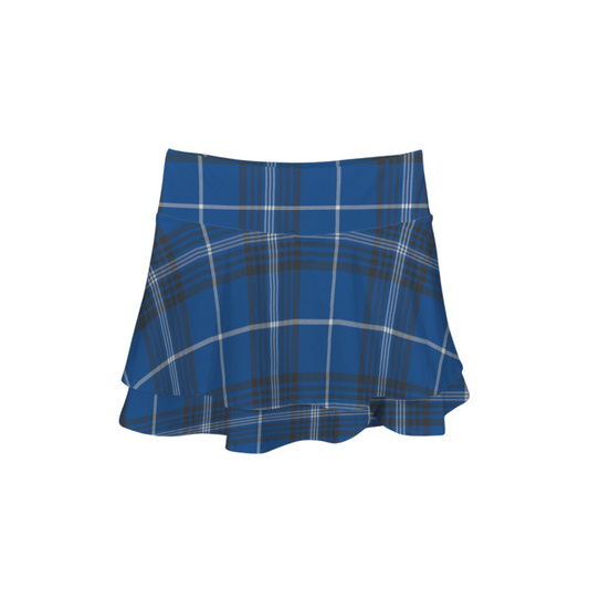 Houses Plaid Ruffle Active Skort