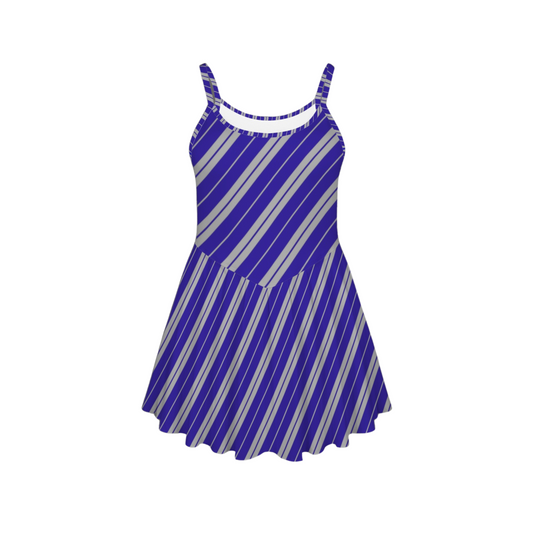 Eagle House Stripes Pleat Skirt Active Dress