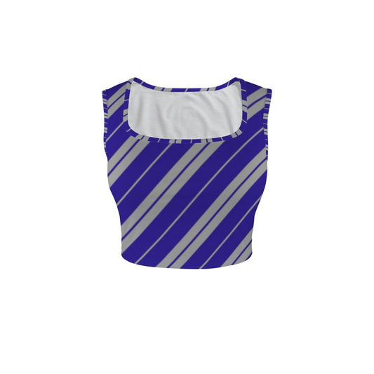 Houses Stripes Square Neck Crop Top