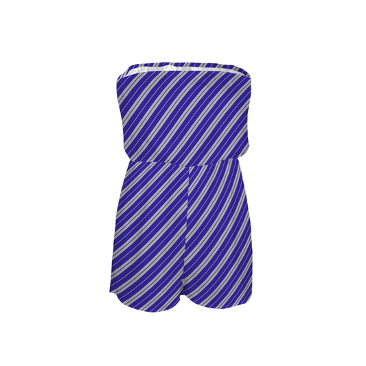 Houses Stripes Strapless Romper