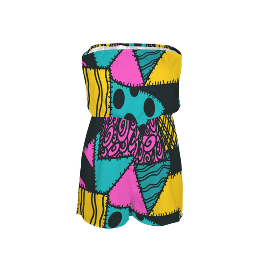 Sally Strapless Romper
