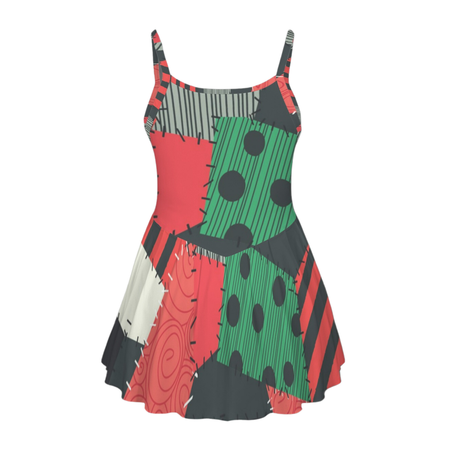 Sally Christmas Pleat Skirt Active Dress