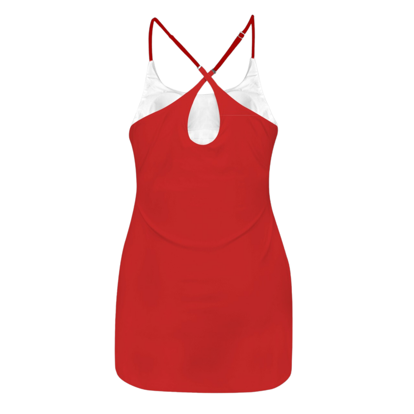 Sebastian Red Criss Cross Back Active Dress