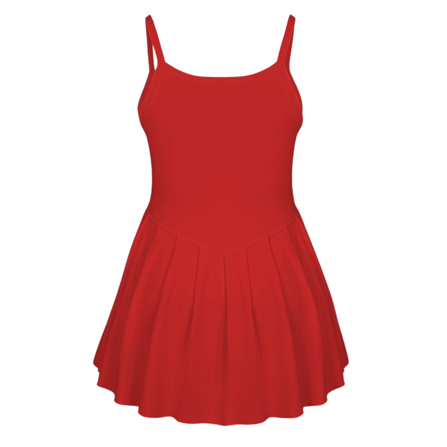 Sebastian Red Pleat Skirt Active Dress