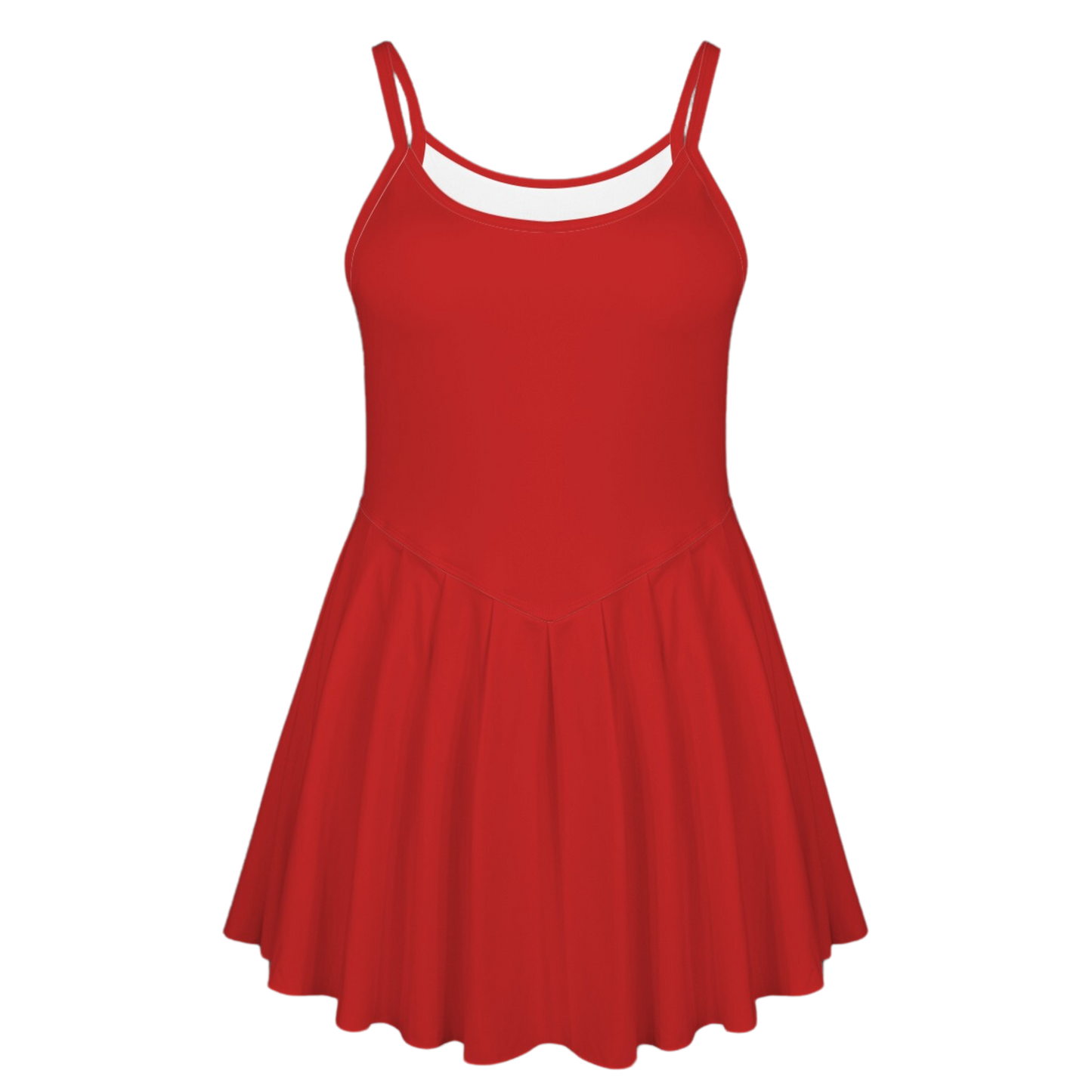 Sebastian Red Pleat Skirt Active Dress