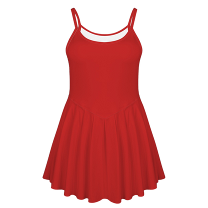 Sebastian Red Pleat Skirt Active Dress