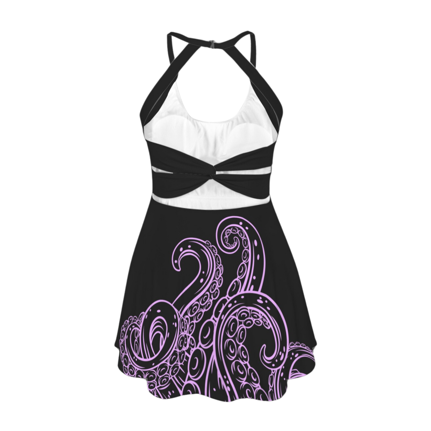 Sea Witch & Pets Open Back Flare Skirt Active Dress