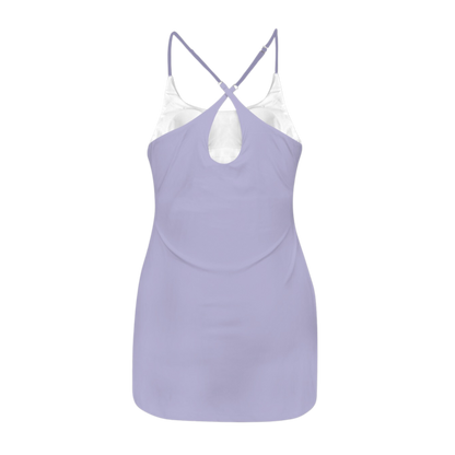 Sea Witch Purple Criss Cross Back Active Dress