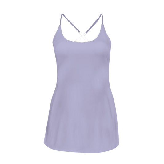 Sea Witch Purple Criss Cross Back Active Dress