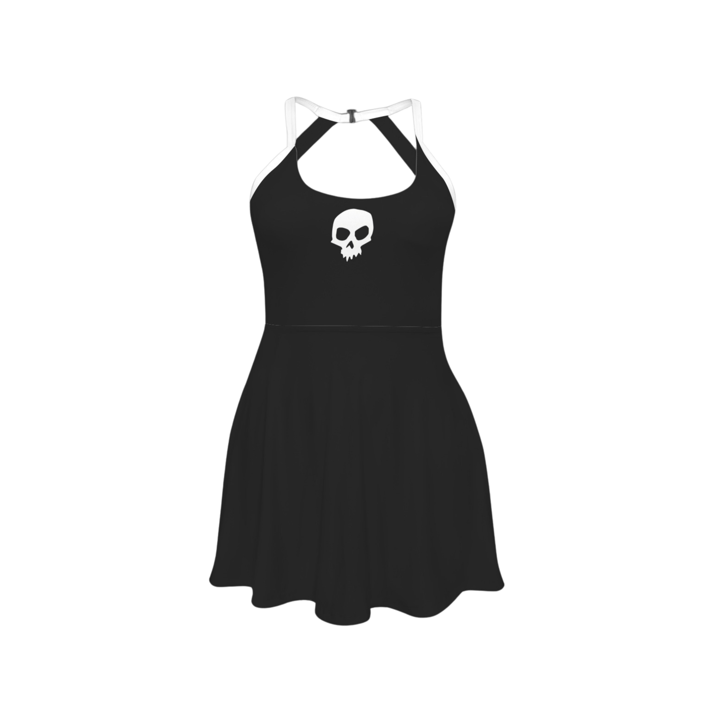 Evil Kid Open Back Flare Skirt Dress