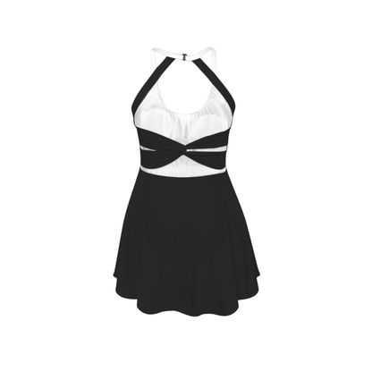 Evil Kid Open Back Flare Skirt Dress