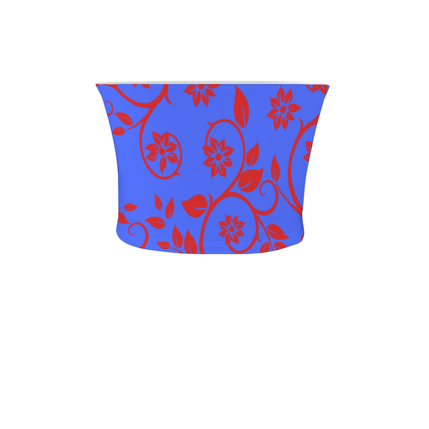 Snow Light Blue Crop Tube Top