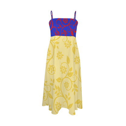 Princess Swirl Print Midi Doll Dress