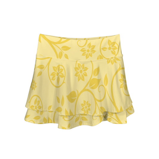 Snow Ruffle Active Skort