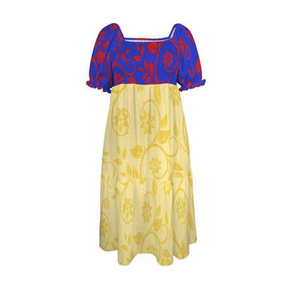 Princess Swirl Print Fairytale Dress