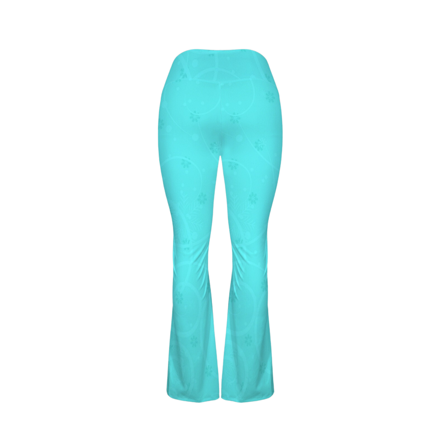 Elsa Swirls & Snowflakes Flare Yoga Pants