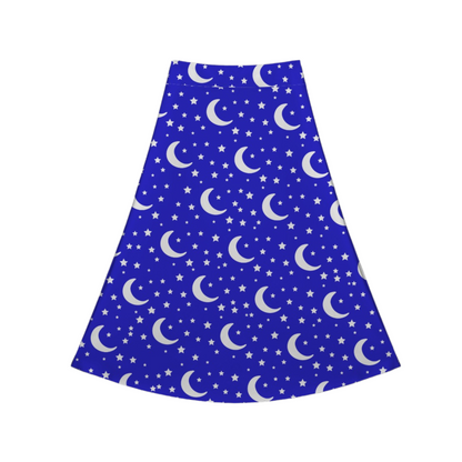 Sorcerer Blue Crossover Midi Skort
