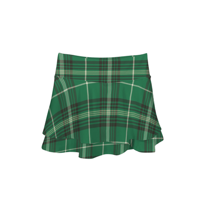 Houses Plaid Ruffle Active Skort