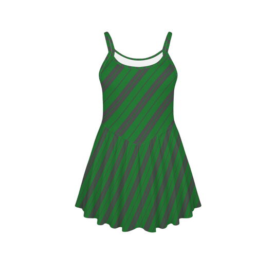 Serpent House Stripes Pleat Skirt Active Dress