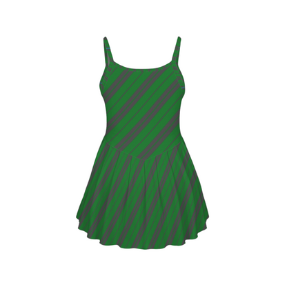 Serpent House Stripes Pleat Skirt Active Dress