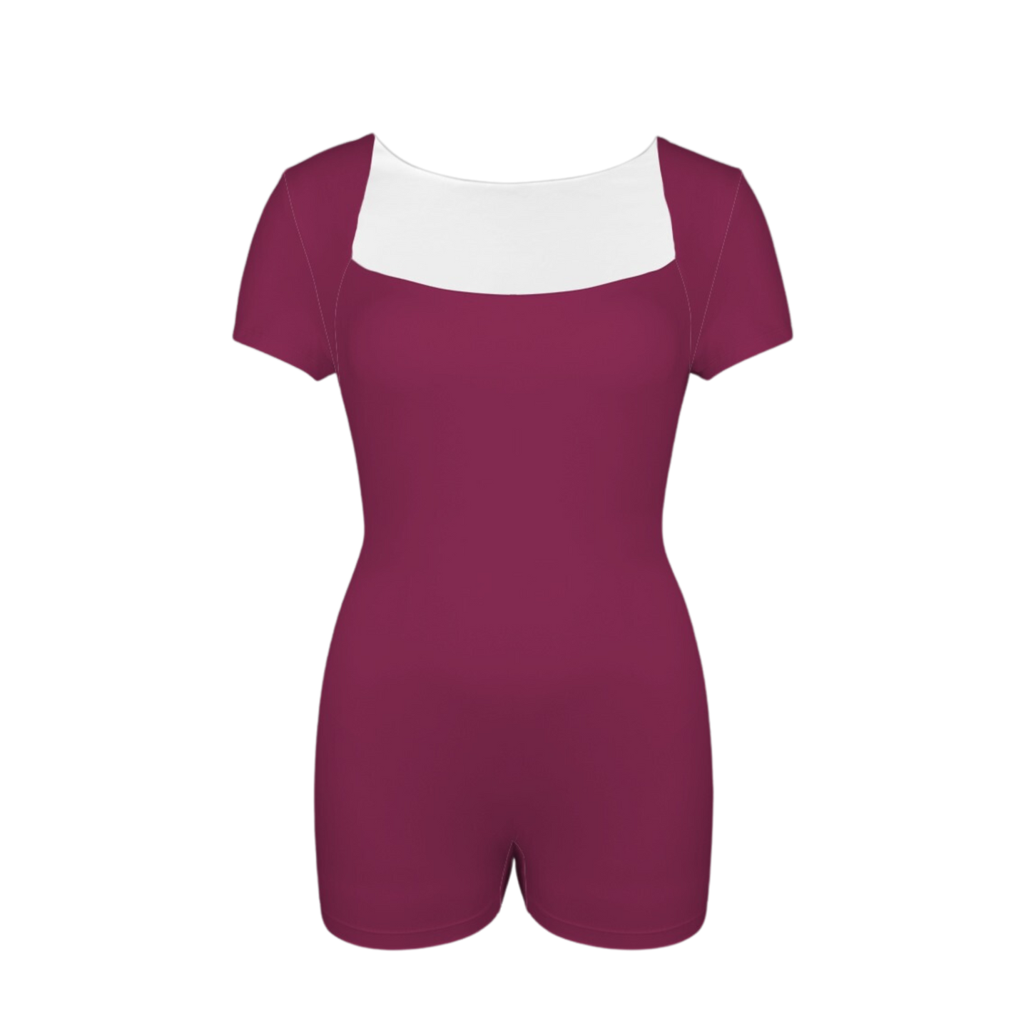 Evil Stepmother Maroon Onez Tee Active Romper