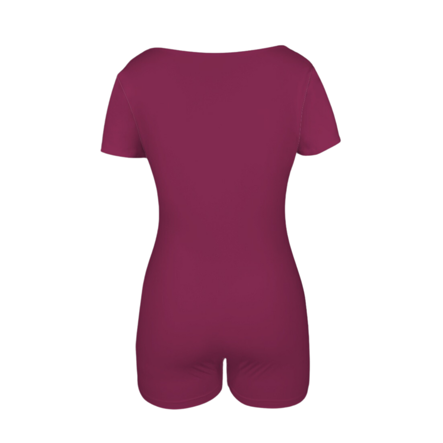 Evil Stepmother Maroon Onez Tee Active Romper