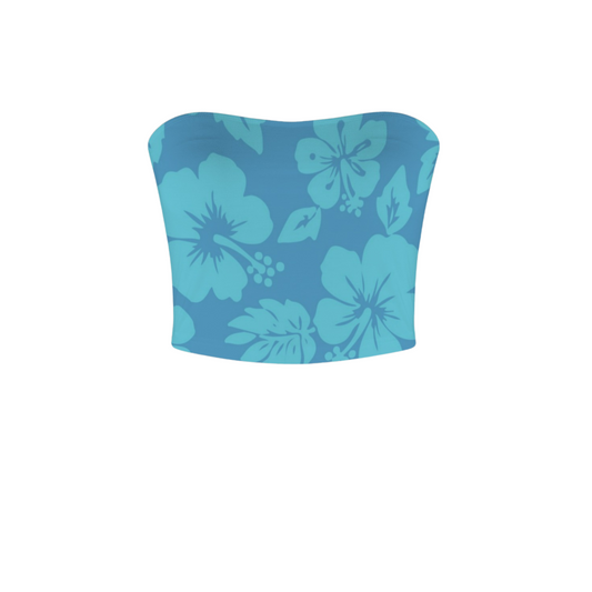 Ohana Hibiscus Crop Tube Top